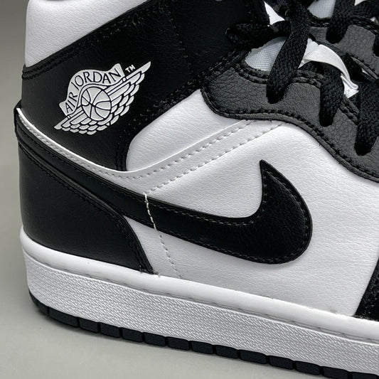 NIKE AIR JORDAN 1 Mid Panda Women's Sz 11 Black / White DV0991-101 (New)
