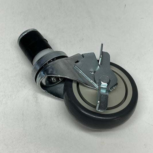 KUTLER (SET OF 4) Commercial Kitchen Prep Table Caster Wheels Grey/Silver KT-4W