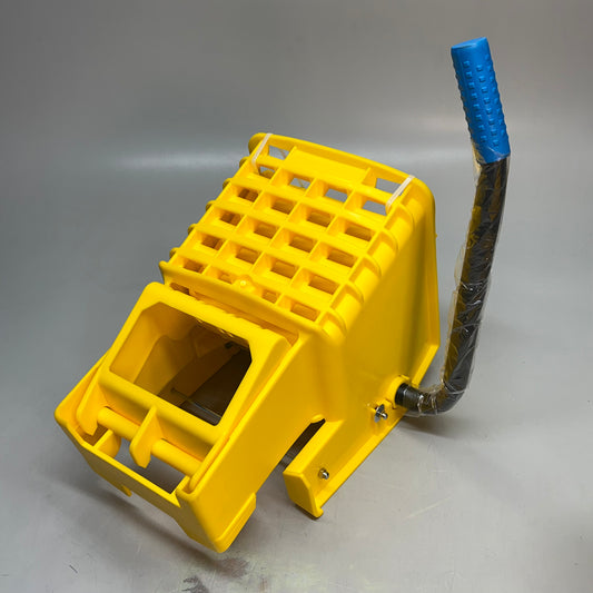 CARLISLE Rolling Mop Bucket W/ Side Press Wringer 26 Qt Capacity Yellow 3690804