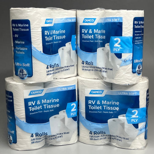 CAMCO RV & MARINE Toilet Tissue (16 ROLLS OF 500 Sheets) 40274