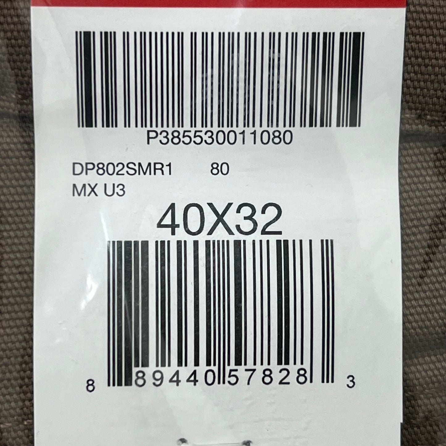 DICKIES Flex Regular Fit Double Knee Pant Men's Sz 40X32 Stonewashed Mushroom