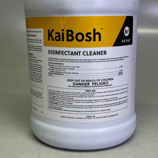 KAIBOSH Disinfectant Cleaner 1 GAL Multi Surface Concentrate Virucidal Fungicidal