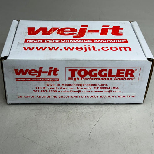 WEJ-IT (50 Per Box) Galvanized Steel Ankr-Tite Wedge Anchors 3/8"x3" Chrome ATG3830