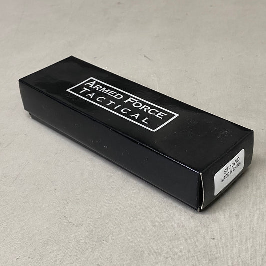 ZA@ ARMED FORCE TACTICAL Handcrafted OTF Pocket Knife 3.5" Blade 8" Overall Length Red ST-10WD