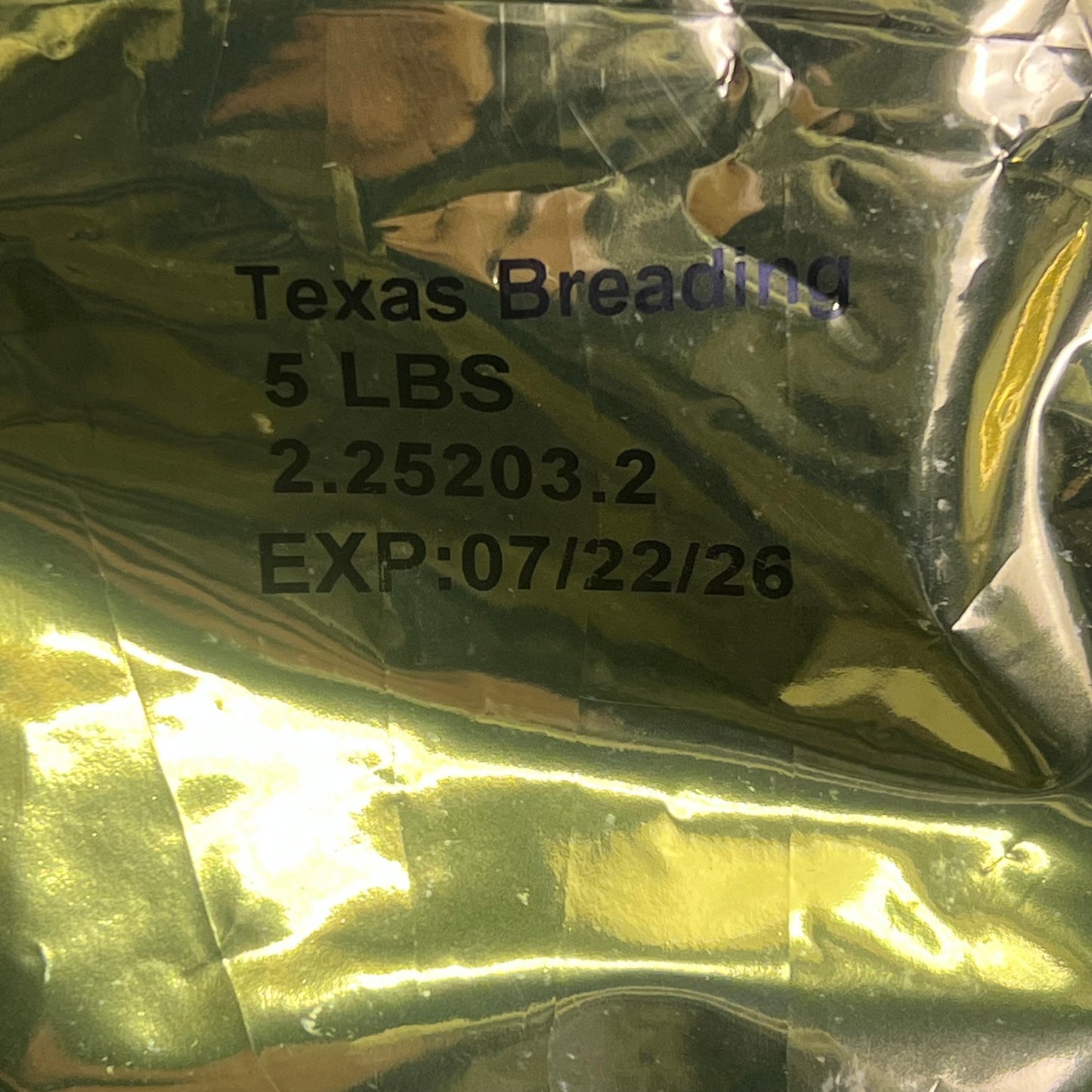 TEXAS BREADING Texas Fried Chicken Breading 5 lb Bag Original Extra Crispy BB 07/26