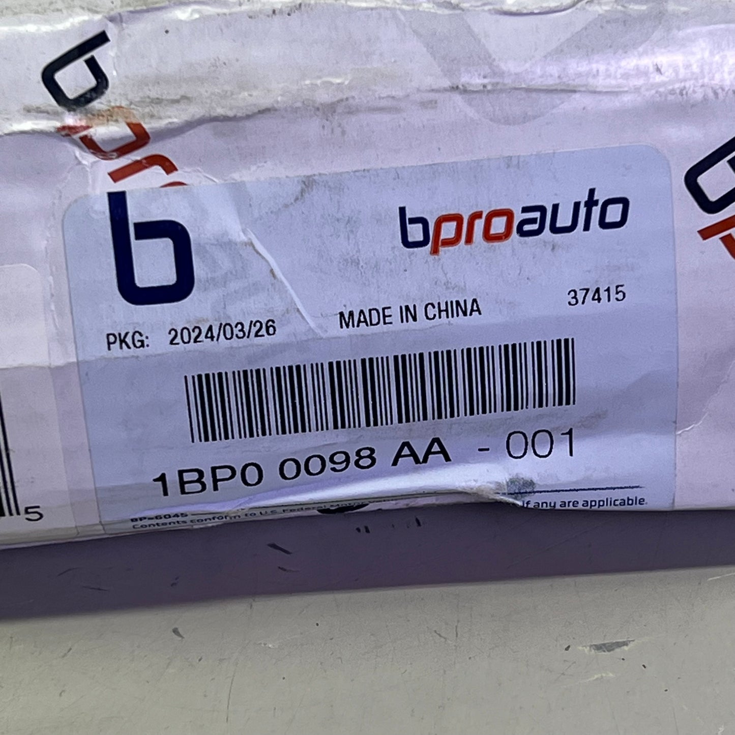 BPROAUTO Painted Brake Disc Rotor Front For 2018-2024 Jeep Wrangler Silver 1BP00098AA