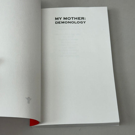 GROVE PRESS MY MOTHER: DEMONOLOGY A NOVEL By Kathy Acker Paperback Fiction