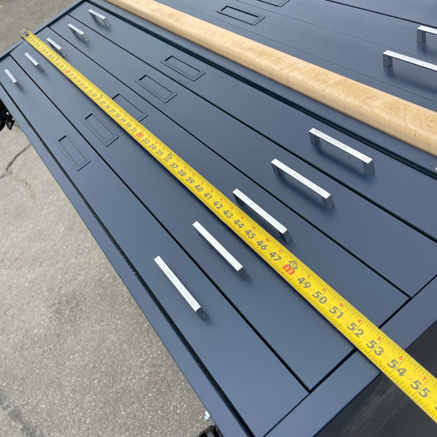 ZA@ Pallet of MAYLINE C-file Flat Cabinet Dark Blue (AS-IS)