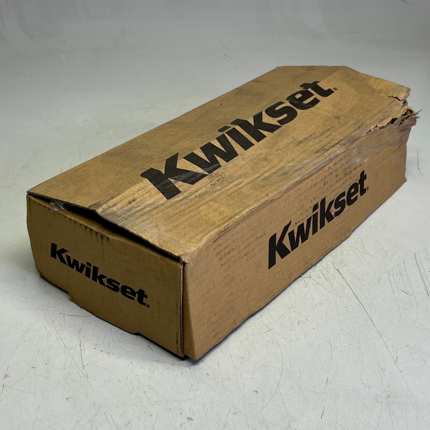 KWIKSET Handleset Single Culinder San Clemente Lip, Matte Black 98180-007