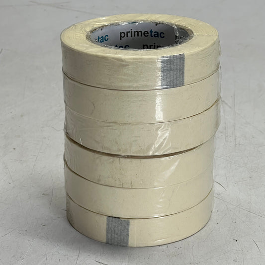 PRIMETAC (36 PACK) General Purpose Masking Tape Sz 0.94" x 60', Light Yellow 15353-00 (New Other, Distressed Box)