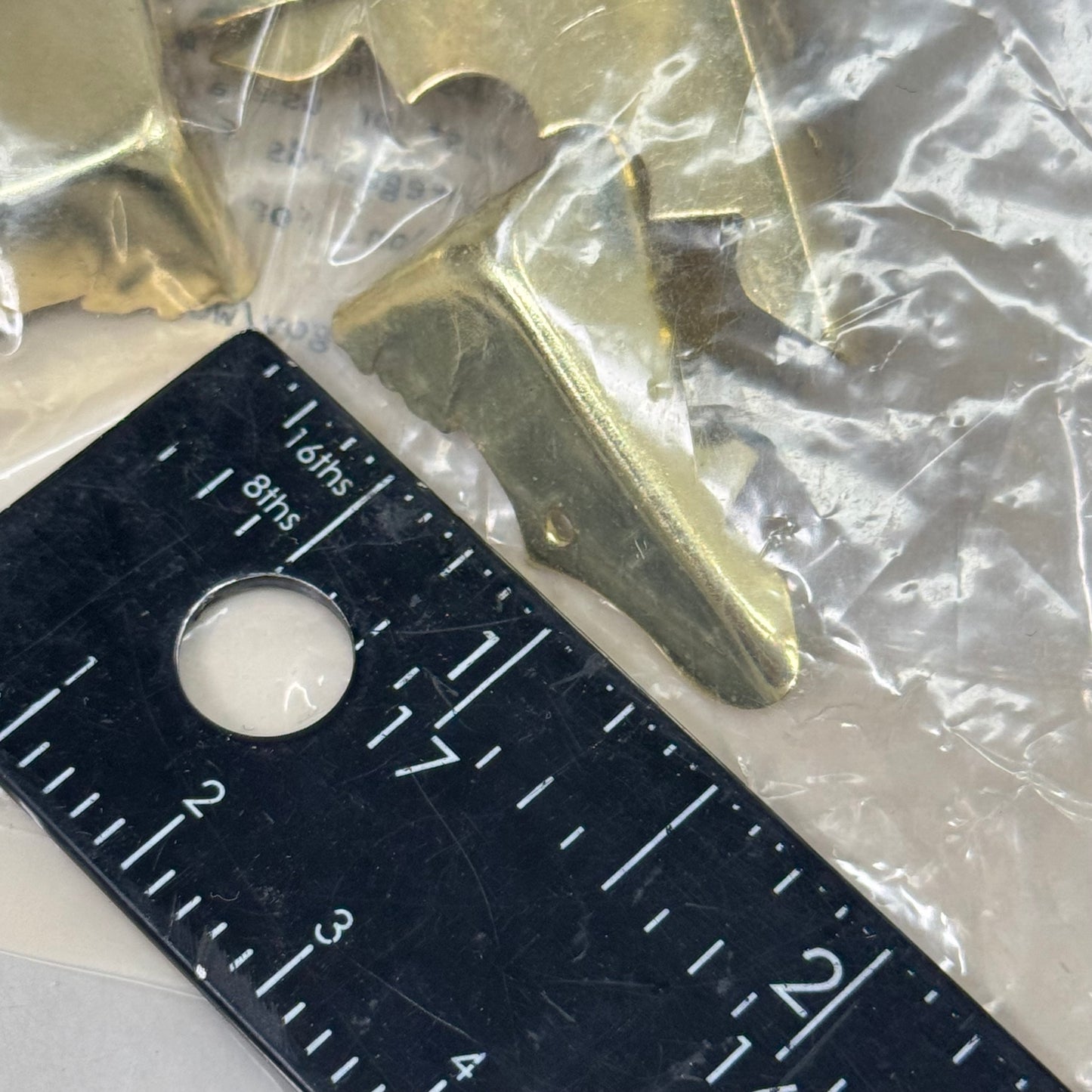 ROCKLER (2 PACK) Brass Plated Trunk Replacement Corners w/ Nails 4 Pc Gold 27508