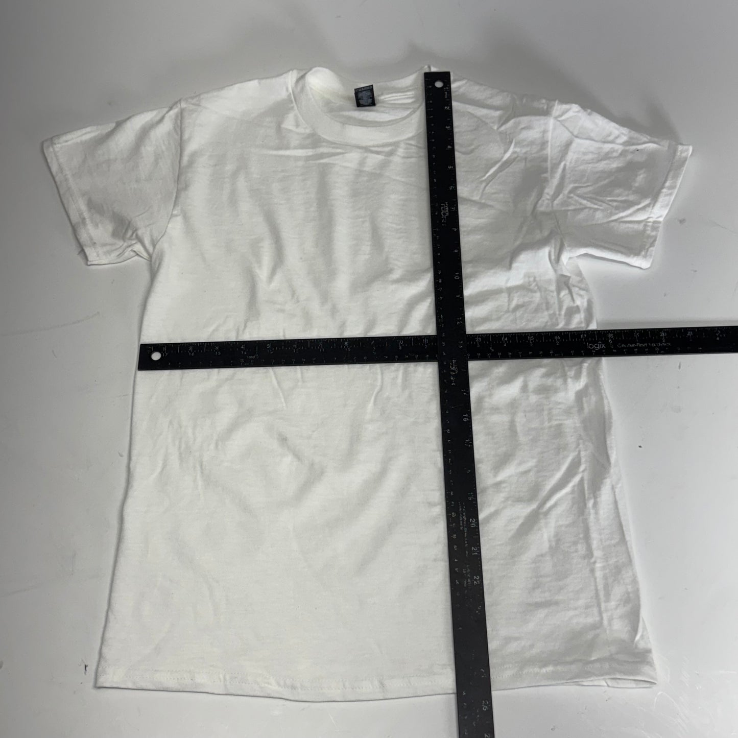 ZA@ GILDEN (12 PACK) Unisex Heavy Cotton T-shirts Short Sleeve Unisex Sz S White