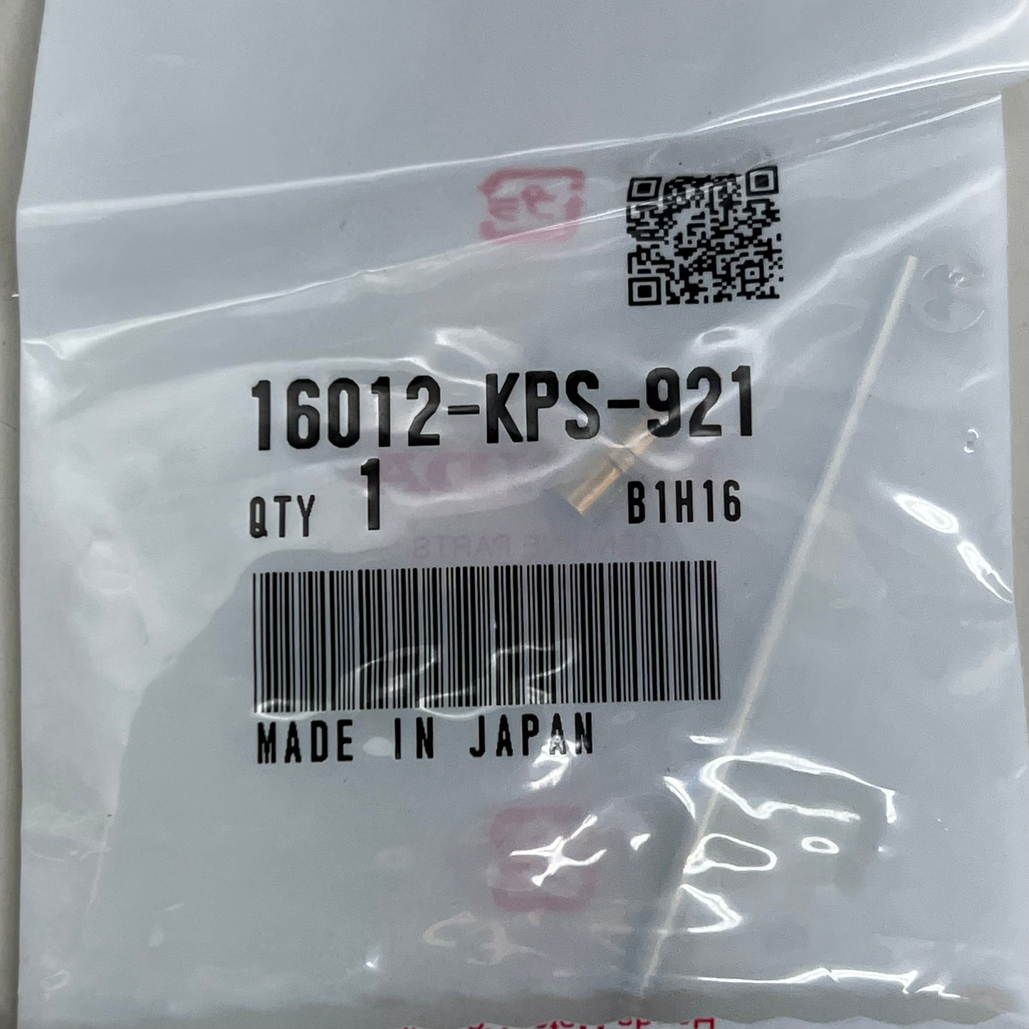 HONDA Needle Set Jet Genuine OEM 16012-KPS-921