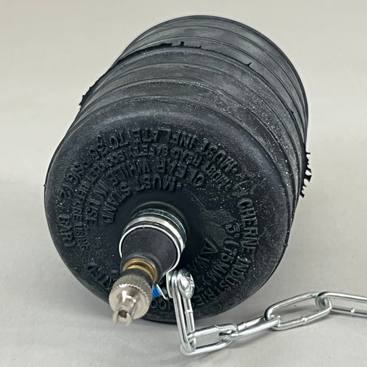 OATEY Cherne Bulk Test-Ball Plugs With Individual Display Bags 3" Black 240038