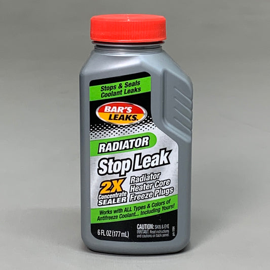 BAR'S LEAKS (6 PACK!) Radiator Stop Leak 2X Concentrate Sealer 6 fl oz Grey 1194