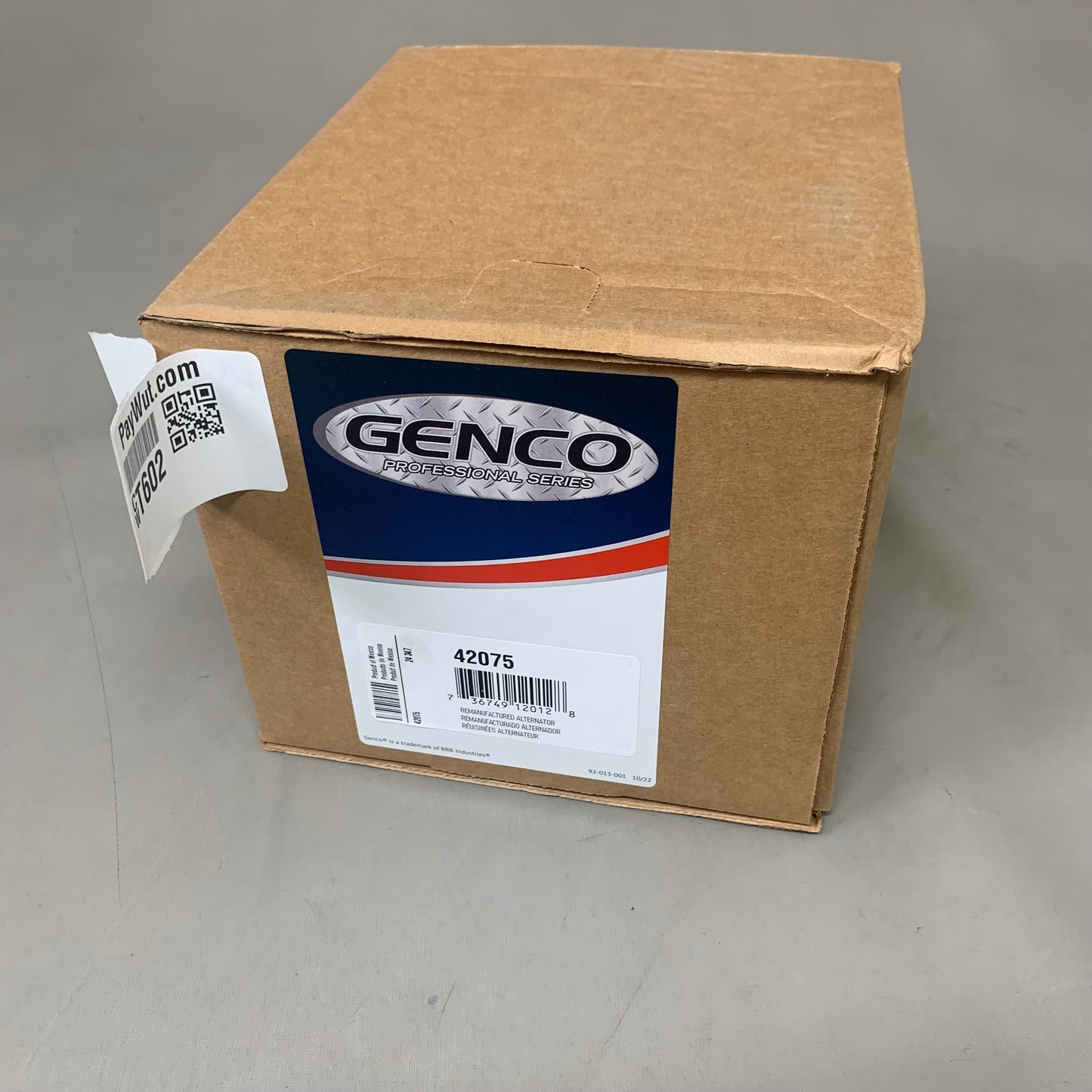 GENCO BBB Industries 42075 Remanufactured Alternator 42075