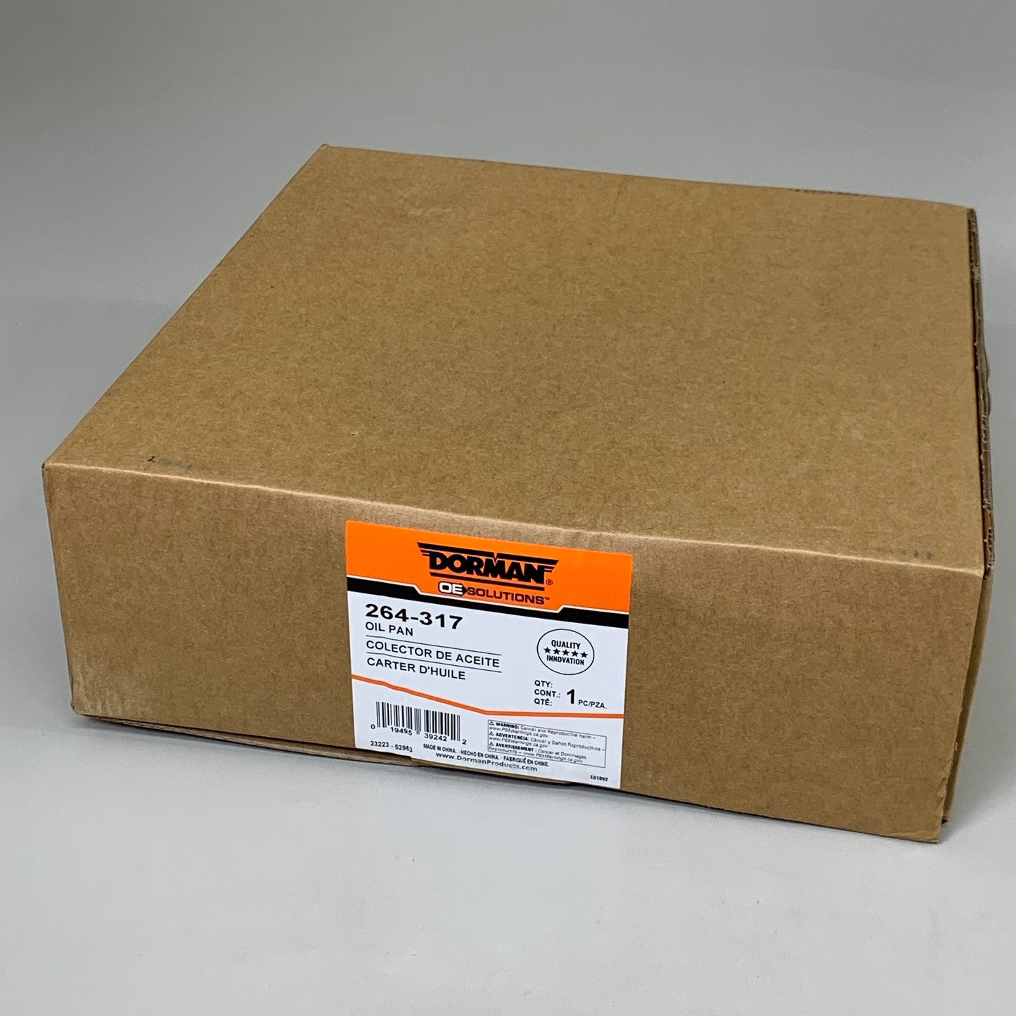 DORMAN Engine Oil Pan for Scion & Toyota Steel 14.09" L Max Depth 4.45" 264-317