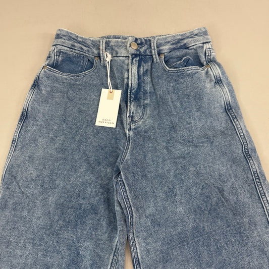 GOOD AMERICAN Jeanius Good Skate Jeans Women's Sz 8 Indigo586 GS0409VN