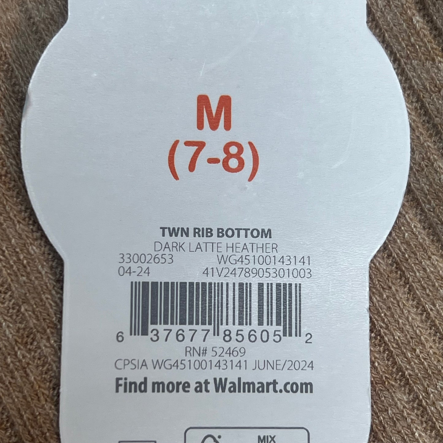 ZA@ WONDER NATION Twin Rib Bottoms Flare Pants Girl Sz M (7-8) Dark Latte Heather