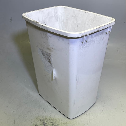 ZA@ (2 PACK) Waste Baskets 19"x14"x10" White (Slightly Dirty)