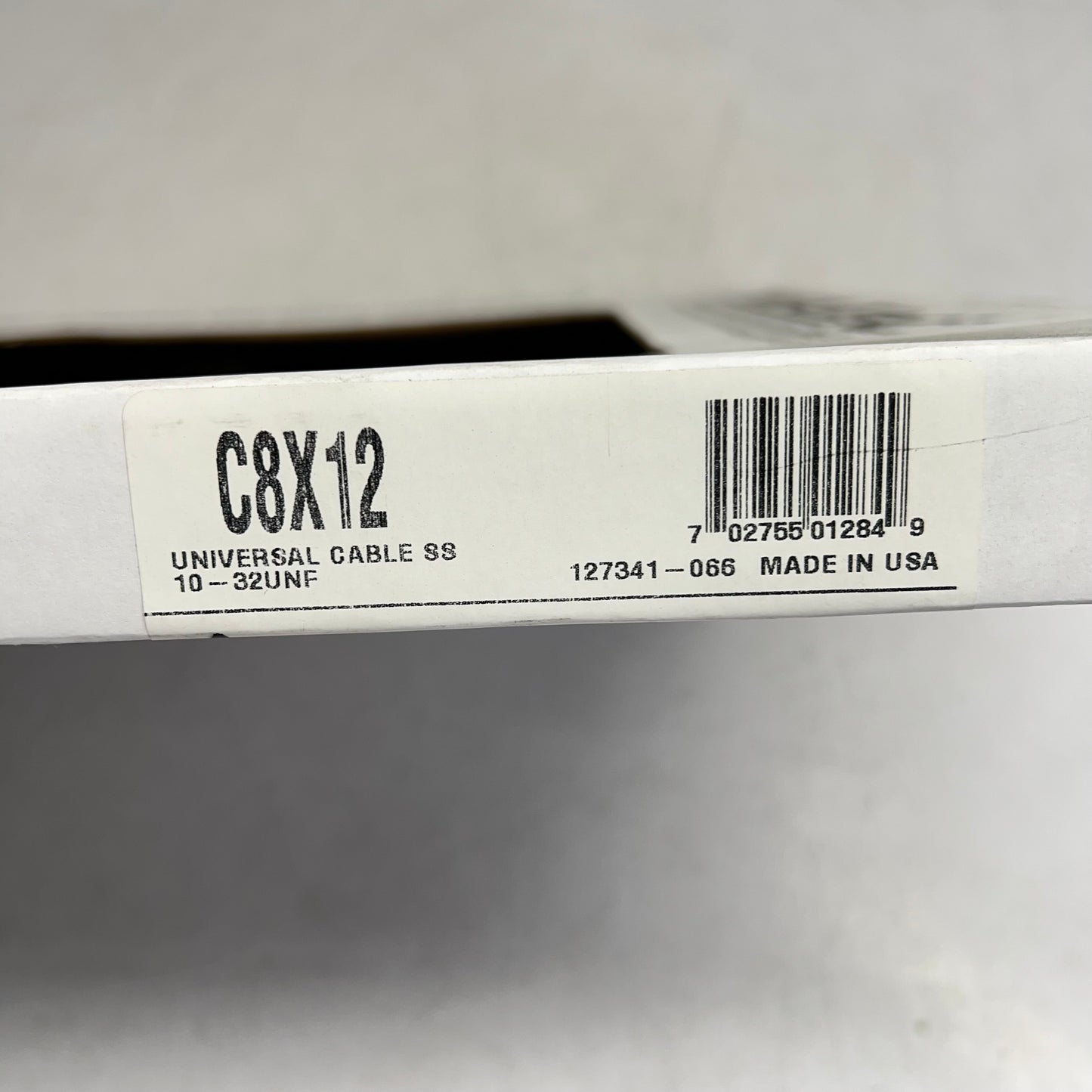 UFLEX Engine Control Cable 3300 Style 3.4” (87 mm) 10-32 UNF Threads Black C8X12