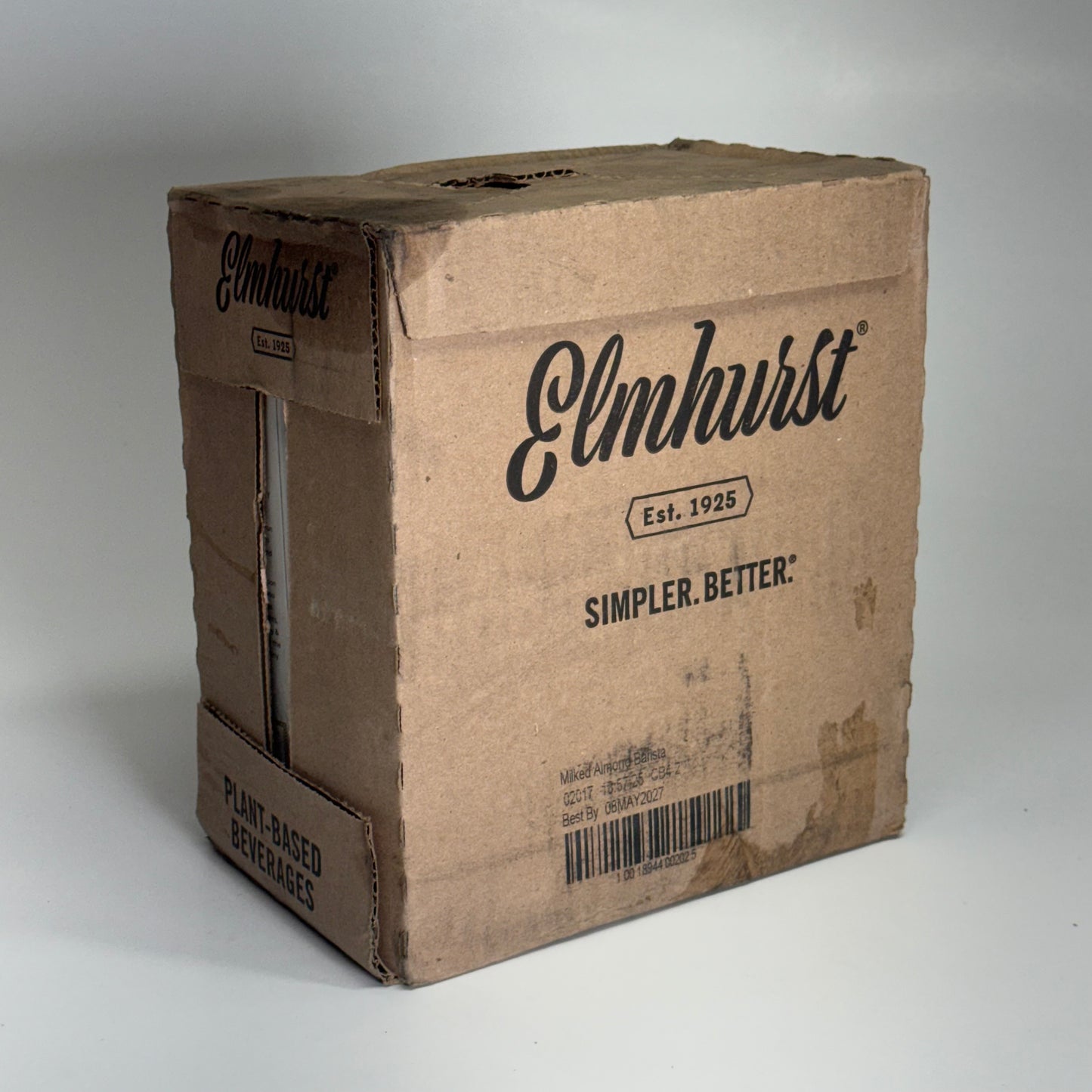 ELMHURST (6 PACK) Milked Almonds Barista A 32 fl oz. BB 05/27