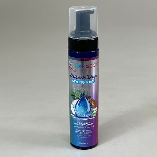 KALEIDOSCOPE (4 Pack) Miracle Foam Moisturizing Styling Foam 8 fl oz per bottle