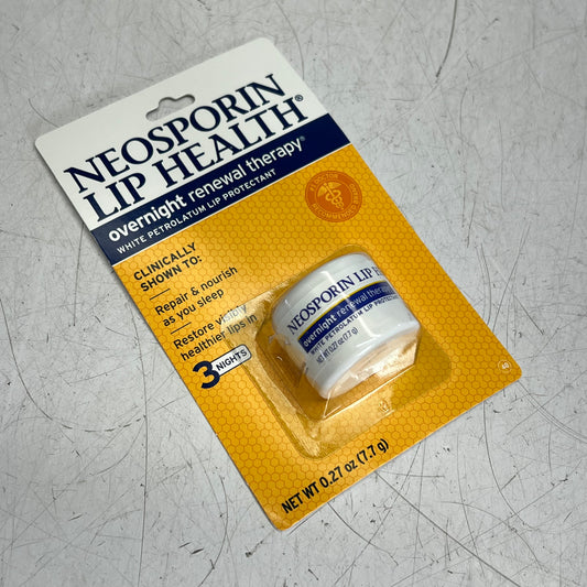 NEOSPORIN (3 PACK) Lip Health Overnight Renewal Therapy 0.27 oz BB 03/25