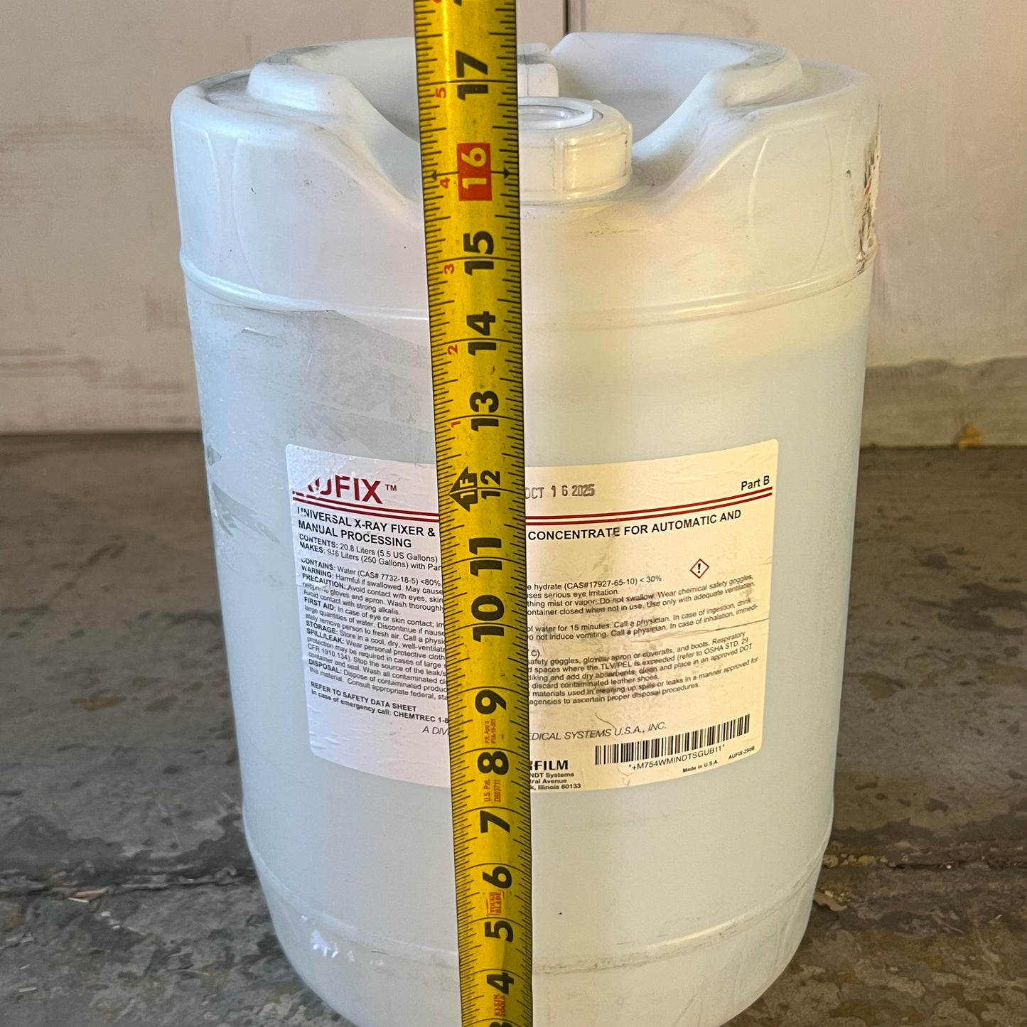 AUFIX Universal X-RAY Fixer & Replenisher Concentrate 5.5 Gal. Clear AUFIX-250B
