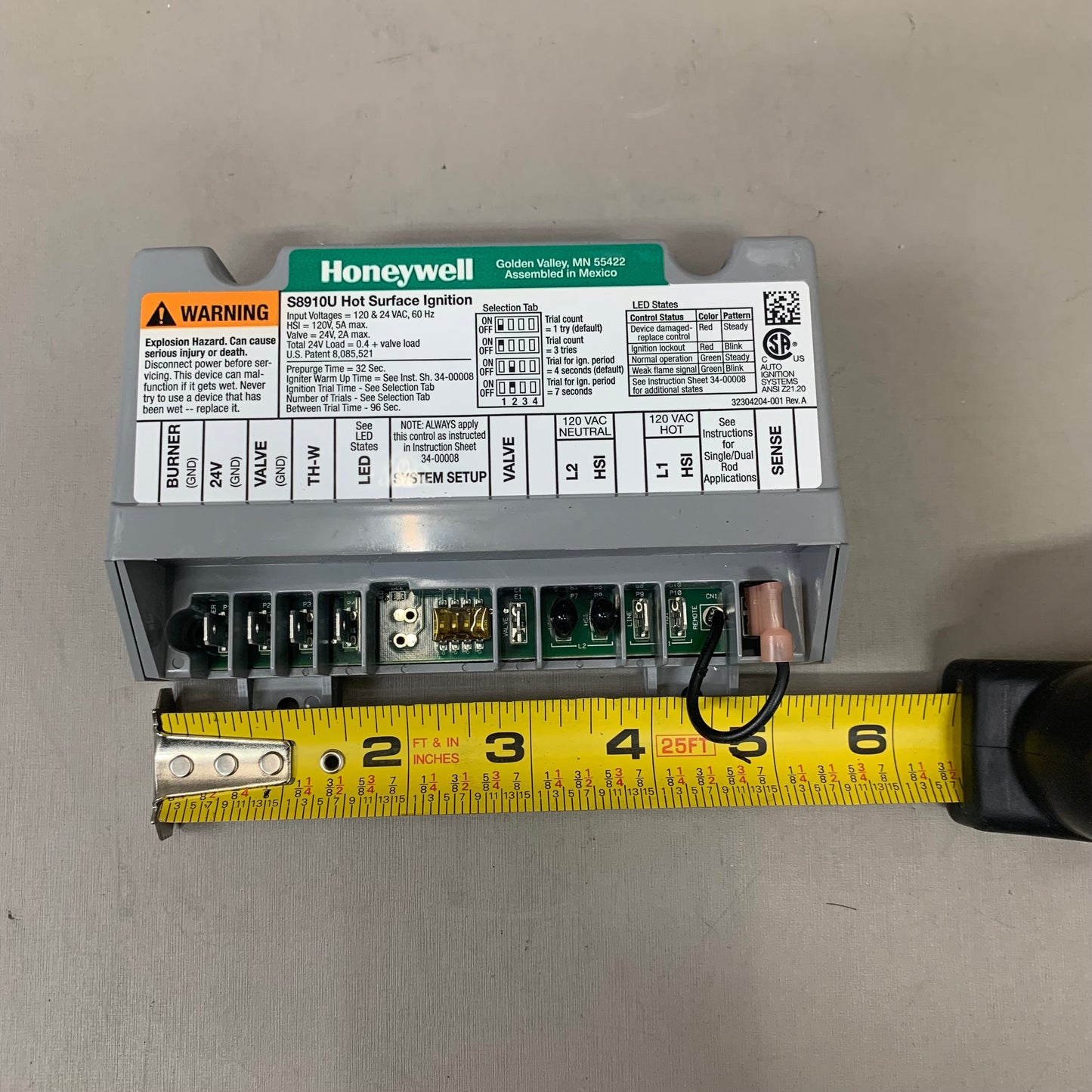 HONEYWELL Universal Hot Surface Ignition Module S8910U
