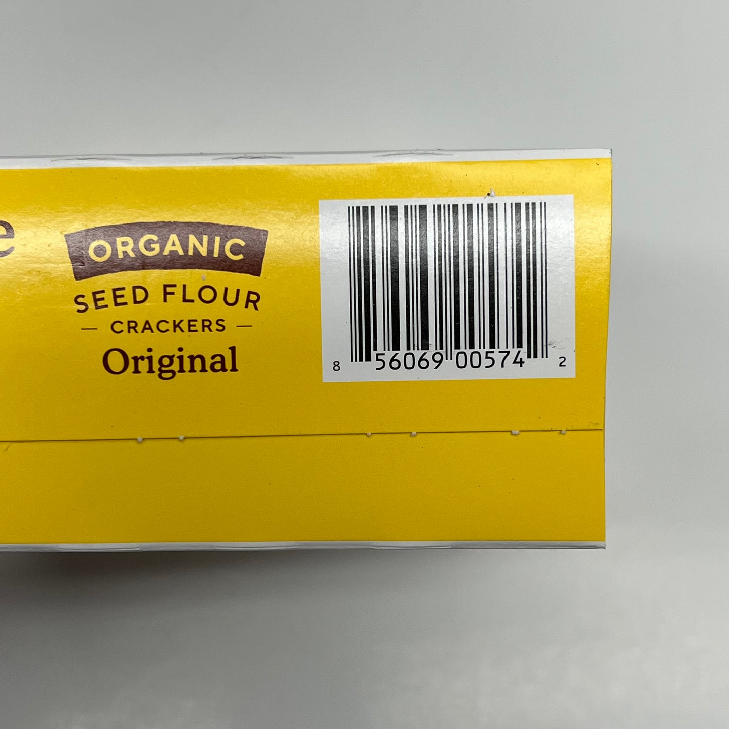 ZA@ SIMPLE MILLS (6 PACK) Organic Seed Flour Crackers Original Flavor 4.2oz BB 10/26