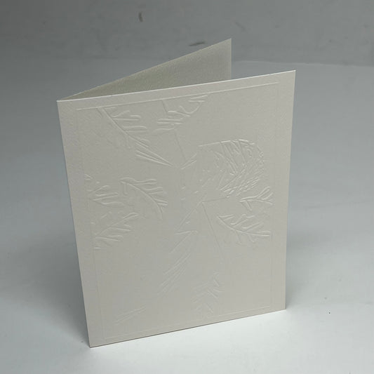 POMEGRANATE (12 PACK) Charley Harper Birds Embossed Boxed Notecard 4x6" White