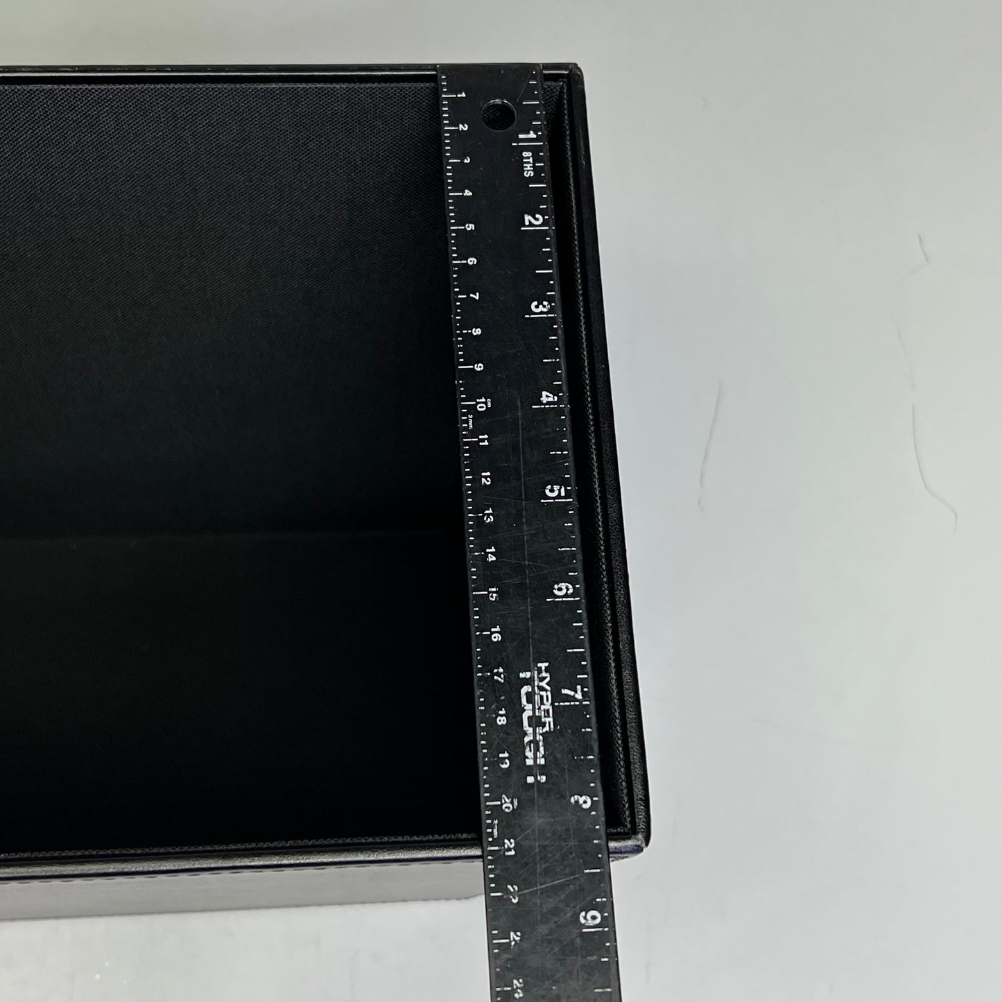 ROOM360 Faux Leather London Recycle Bin Vinyl Construction 17qt Black RWA021L21