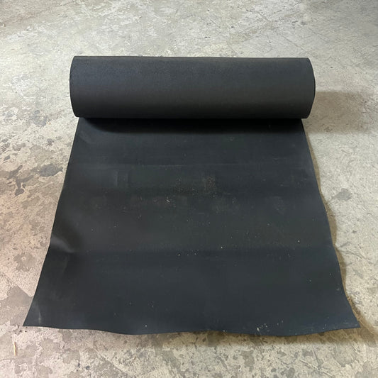 ZA@ Rubber Flooring Rolls Sz 41.5"W, Black Color