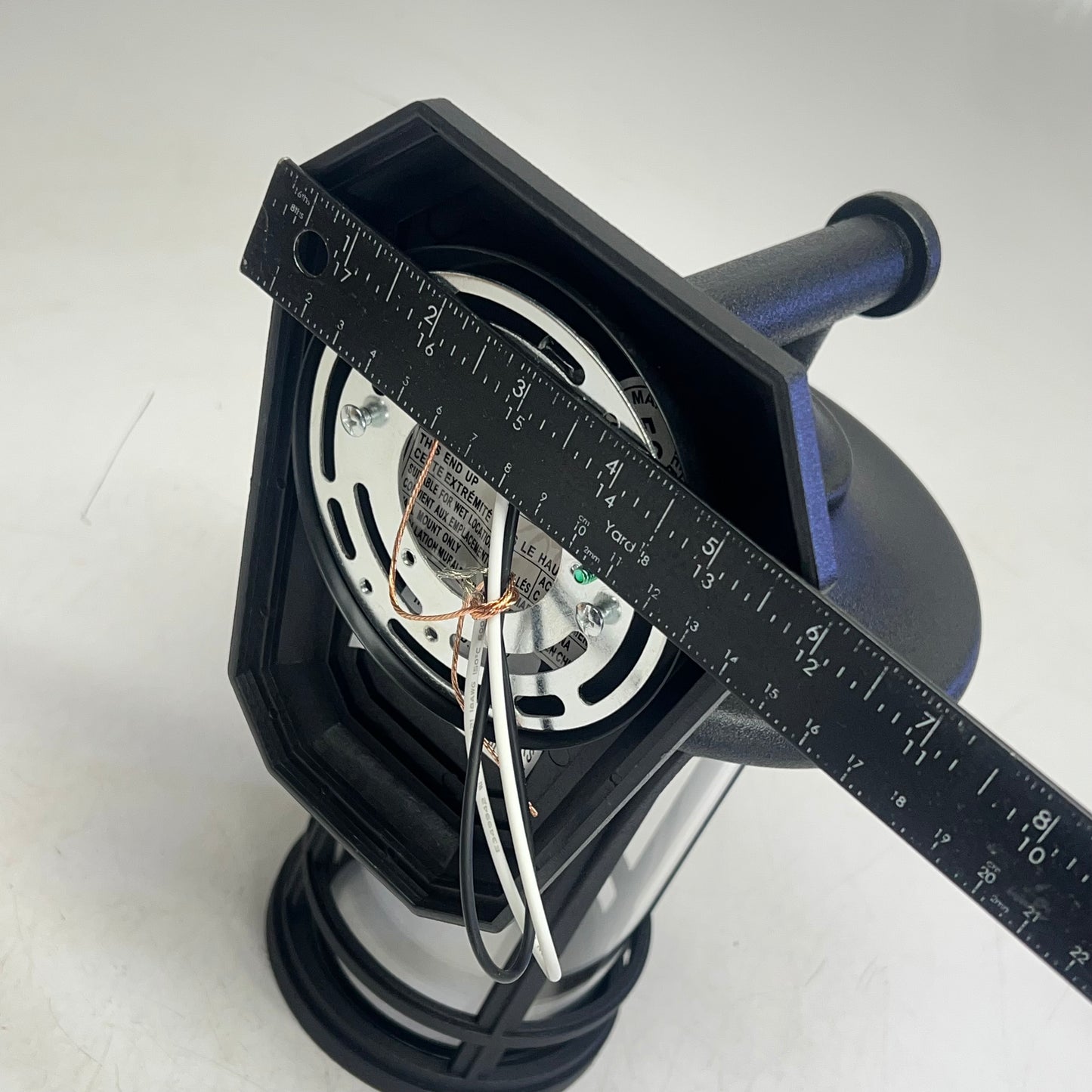 QUORUM Main Street Haley Tall Outdoor Wall Sconce 13" Matte Black 718-12-69