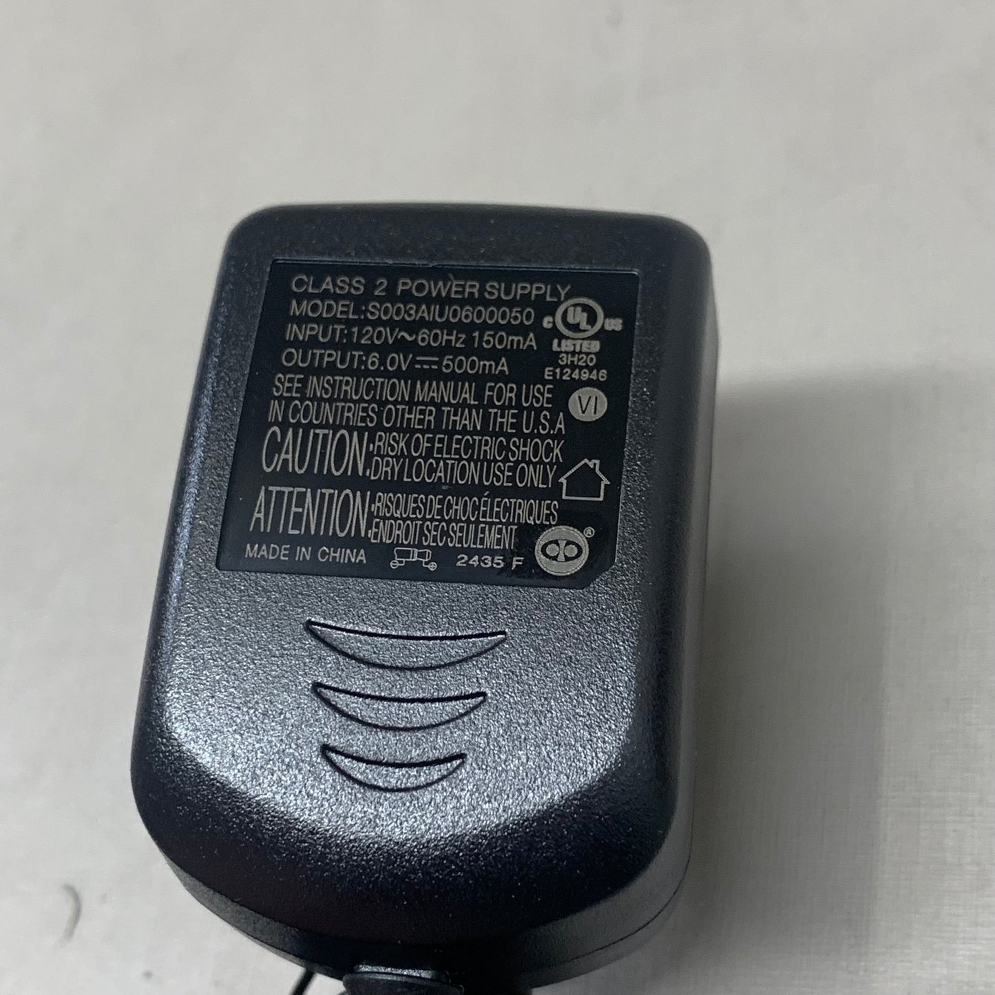 Plug-in Adapter For SF Series Adapter Box Size 2"x1" Cord Length 6' Black SFPG