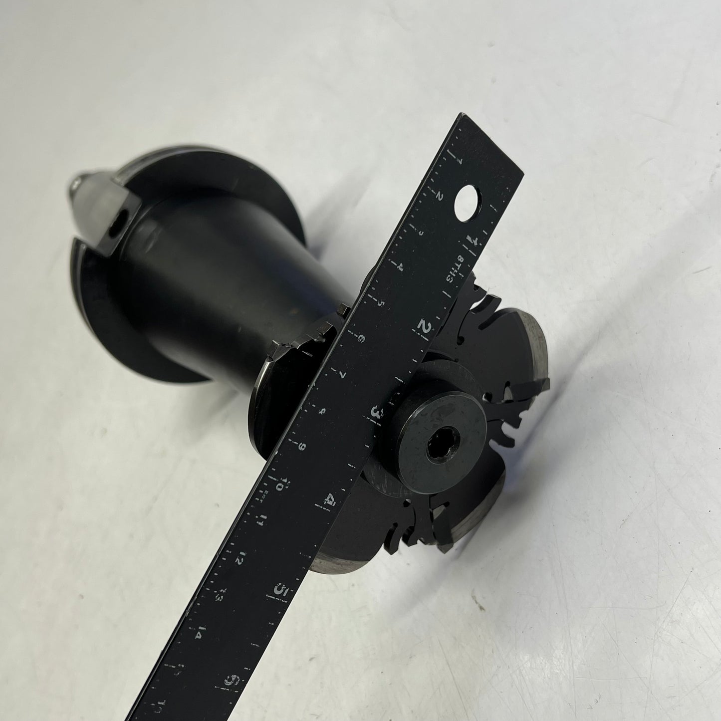 Tool Holder & Flower Shaped Cutting Attachment for CNC Machining ~1-1/2" (Used)