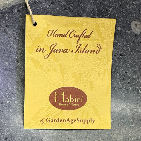 HABINI River Stone Bowl 15"x11.5"x5" Grey