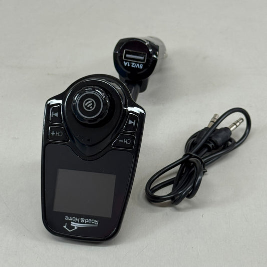 ROAD & HOME FM Transmitter Bluetooth 2.1A Output 1.44" LCD Display RVP187-09120