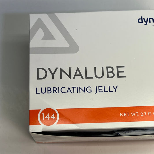 ZA@ DYNAREX (144 PACK) Sterile DynaLube Lubricating Jelly 2.7g Clear 1250 BB 06/30 C