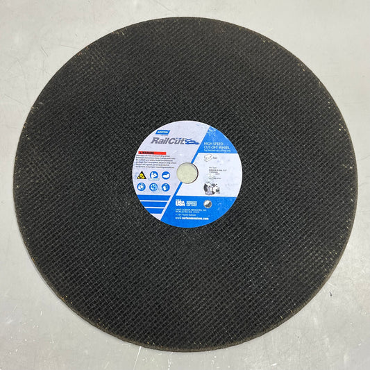 NORTON (10 PACK) High Speed Reinforced Cut off Wheel 16 X 1/8 X 1, Black