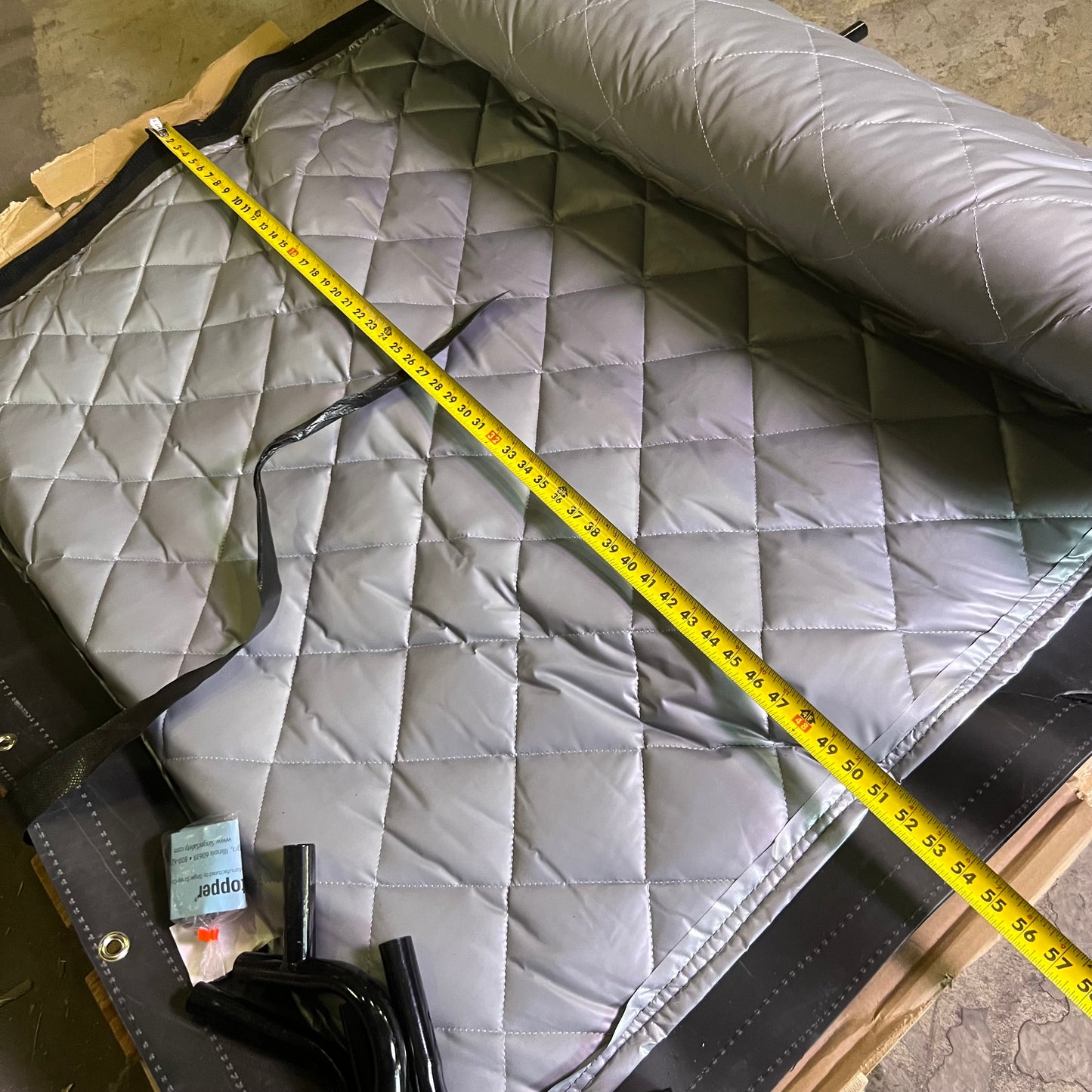 Modular Acoustic Screen, Fiberglass Composite Quilt Sz 8'H x 4'W