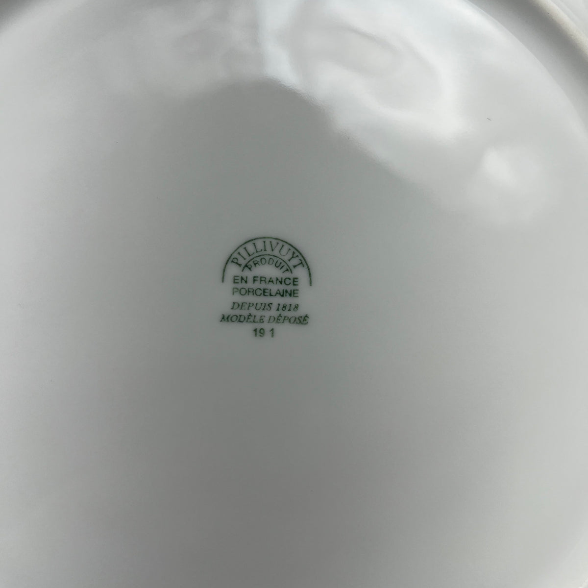 PILLIVUYT (6 PACK) Sancerre Porcelain Plates Made in France White 11" Dia