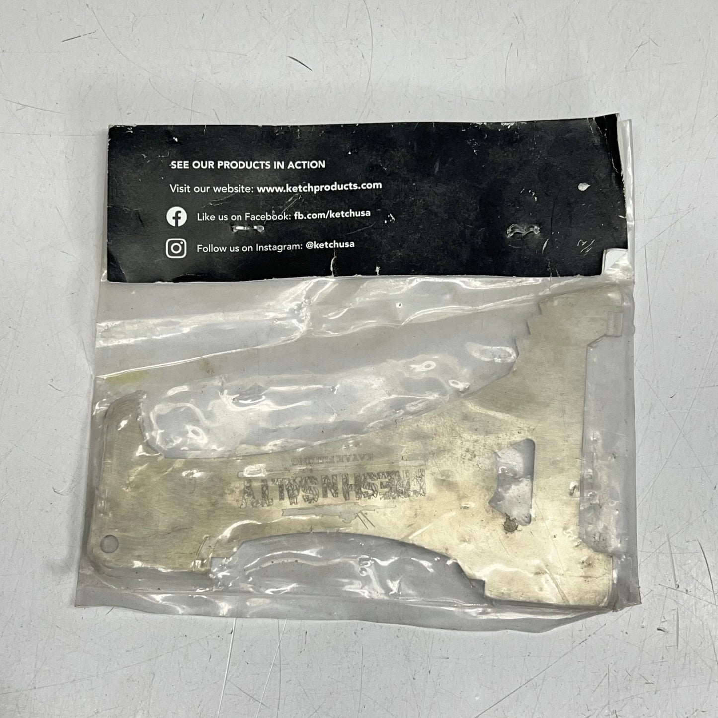 KETCH Crab Gauge/Church Key for Pacific Coast Anglers Silver AC8-004-080