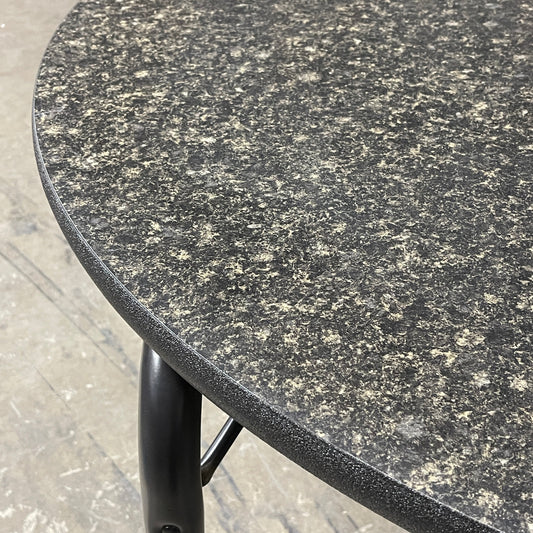 VIRCO 6000 Series 48” Round Folding Table w/ Textured Top Grey/Black X-6248RAEX