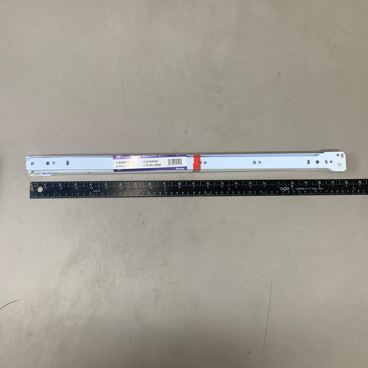 LAUREY (10 Pairs) Under-mount Drawer Slide Extension 22" Grey 10522