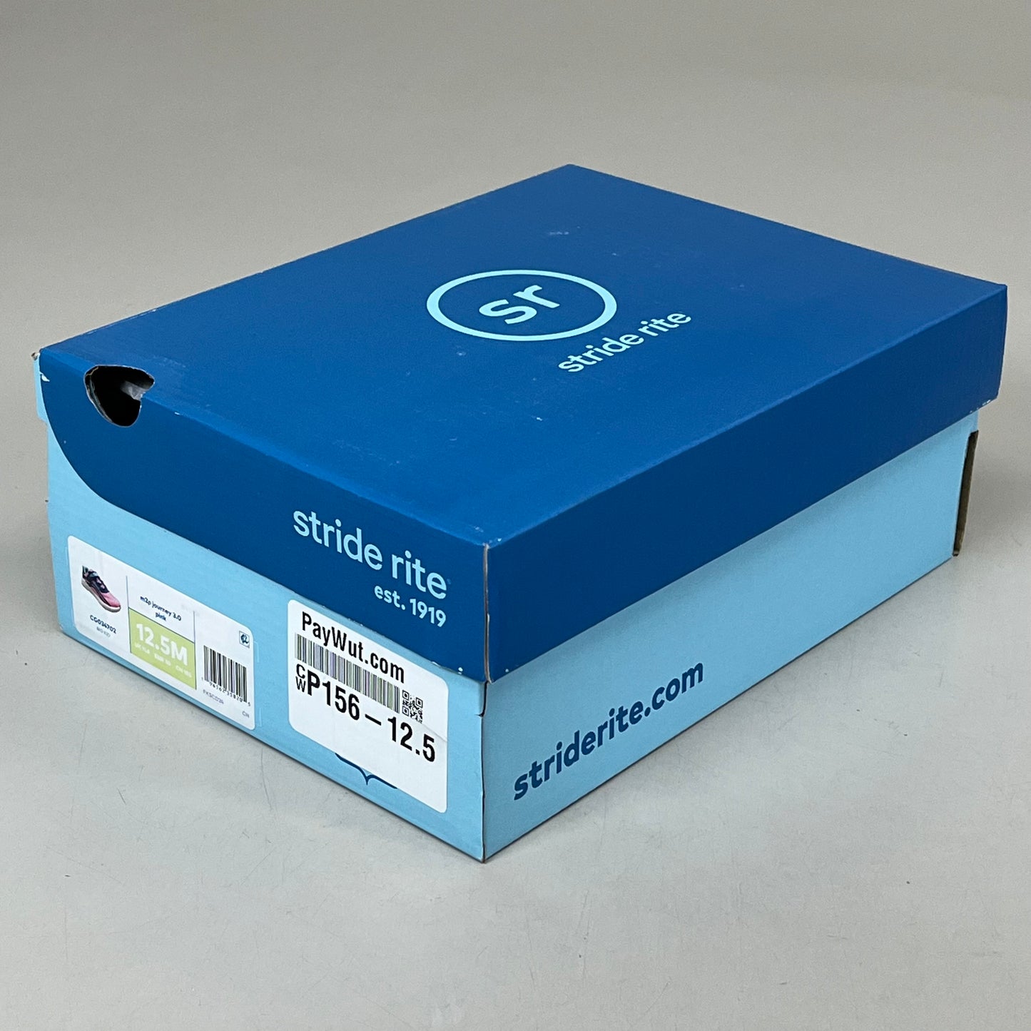 STRIDE RITE Made 2 Play Journey 3.0 Sneaker Shoes Sz 12.5M Pink CB034701