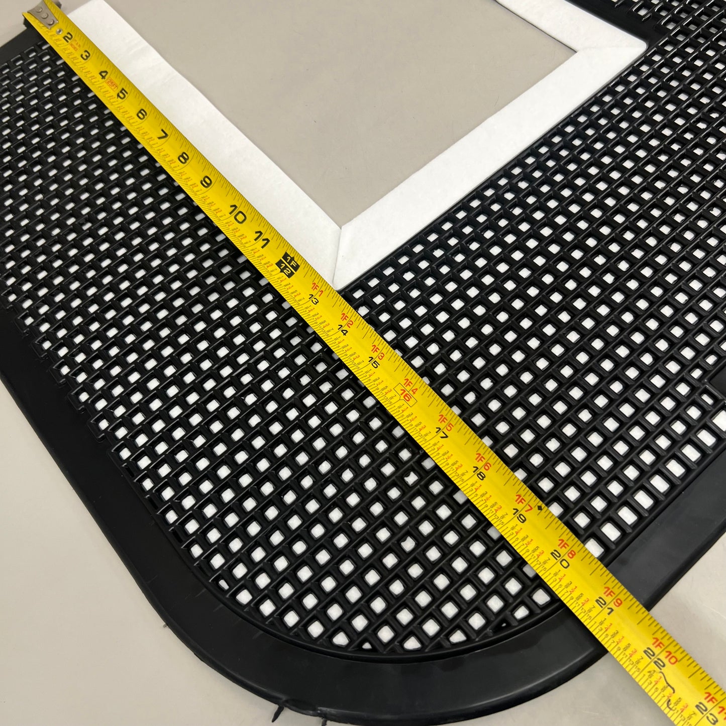 COASTWIDE Toilet Floor Mat 20 in x 17.5 in Black CW24768