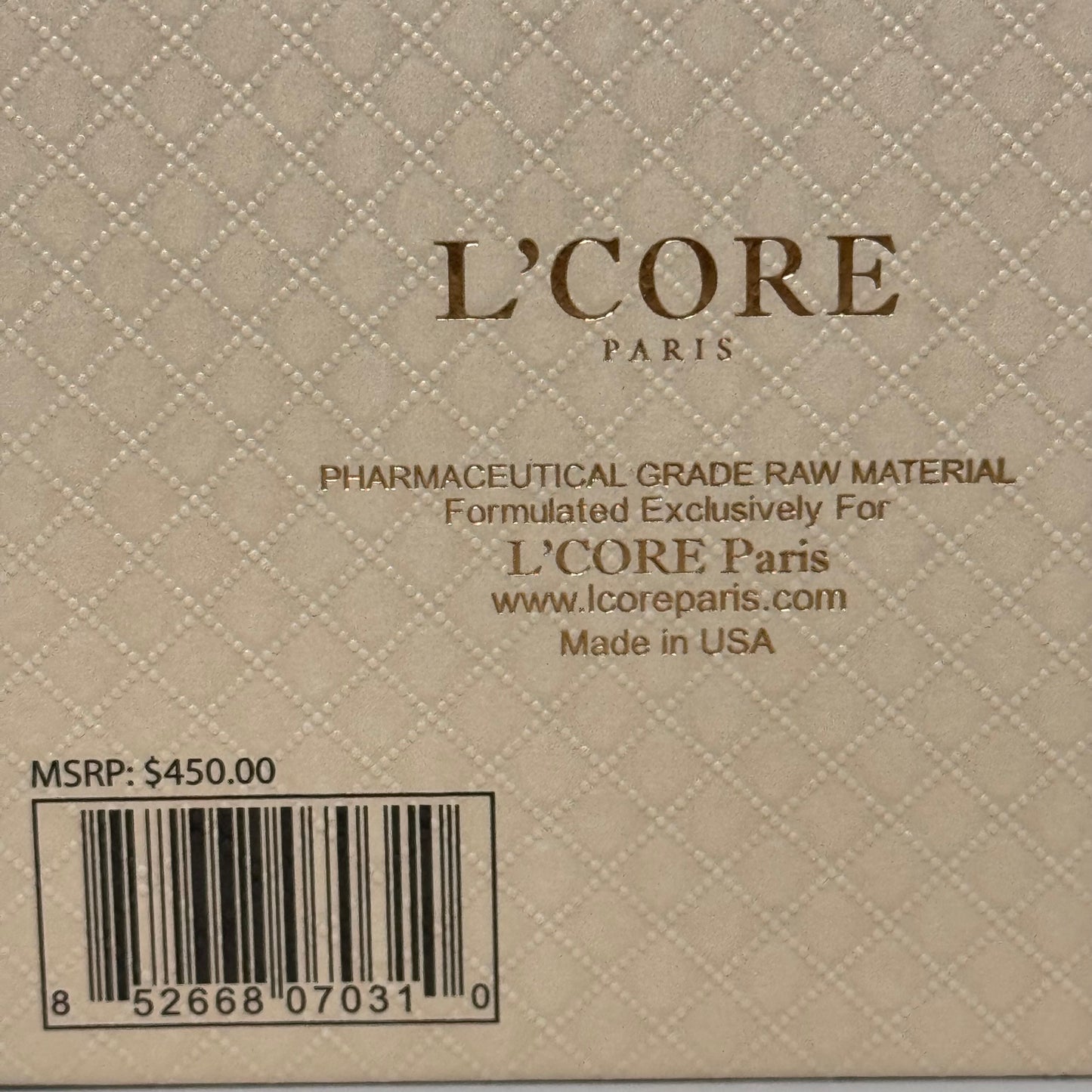 ZA@ L'CORE 24K Gold Eye Cream 1 oz oz BB 20 Months After Opening Retail $450