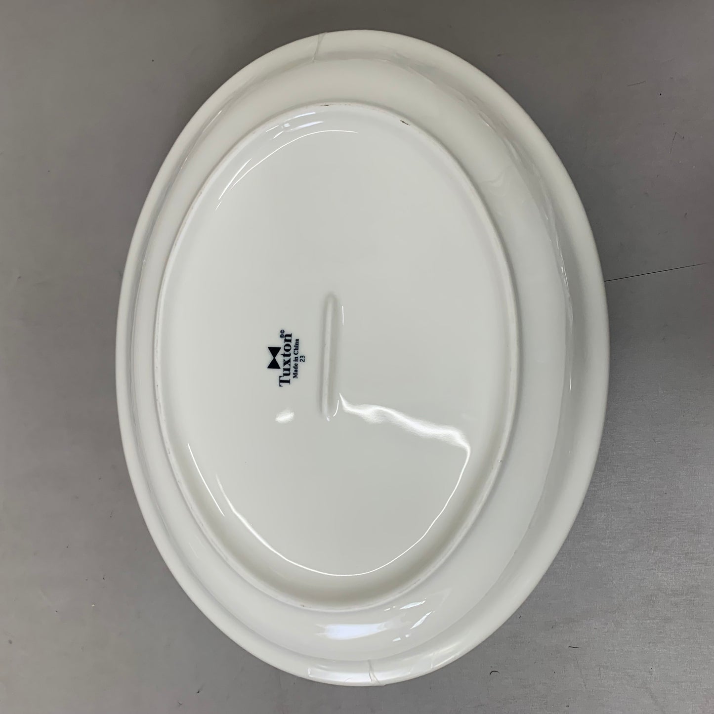 TUXTON (12 Pack) Ceramic Oval Platter Nevada Collection Oven Safe 13-1/4" Eggshell TNR-014